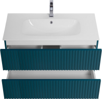 Мебель для ванной комнаты Art&Max Torino 90 подвесная, аквамарин