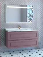 Мебель для ванной комнаты Caprigo Wales Смальти 120 лиловая