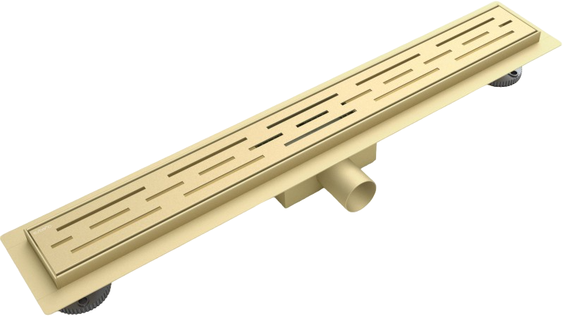 Душевой трап (лоток) Esbano Meta Rain 80 cм, матовое золото