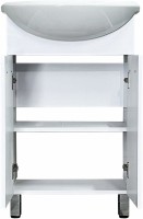 Тумба с раковиной Style Line Венеция 55 белая, раковина Rosa Уют 55