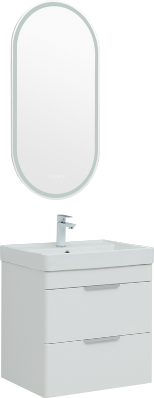 Мебель для ванной комнаты Aquanet Ирис new 50 подвесная, 2 ящика