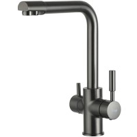 Смеситель для кухни Frap H52 F4352-9 оружейная сталь