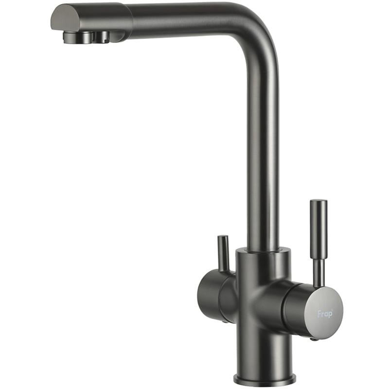 Смеситель для кухни Frap H52 F4352-9 оружейная сталь