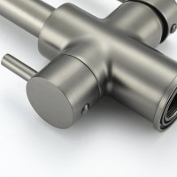 Смеситель для кухни Frap H52 F4352-9 оружейная сталь