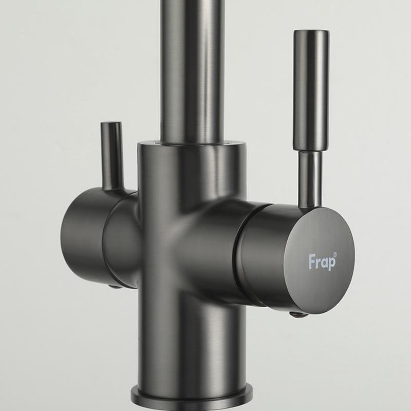 Смеситель для кухни Frap H52 F4352-9 оружейная сталь