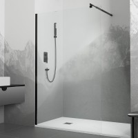 Душевая перегородка RGW Walk In WA-002B 110х195, профиль черный
