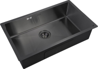 Комплект Мойка Zorg Inox PVD 7444 grafit + Смеситель Inox SZR-7039 BR/GRAFIT бронза графит