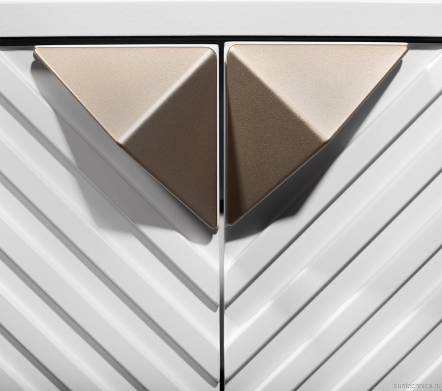 Тумба с раковиной Runo Андорра 85 белая матовая, белый глянец, раковина Cuatro 50