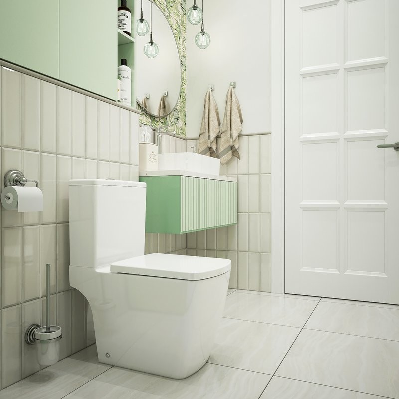 Унитаз-компакт напольный Lavinia Boho Aveo Compacto Rimless 330601CR безободковый, с микролифтом