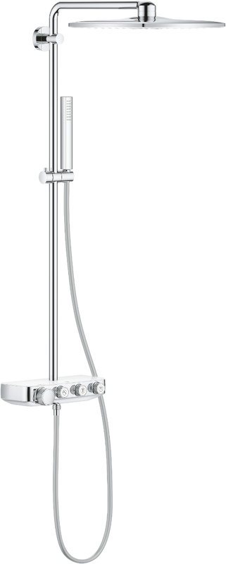 Душевая стойка Grohe Euphoria SmartControl 310 Duo Cube 26508LS0 белая луна, с термостатом