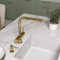 Смеситель для кухни с фильтром для питьевой воды A8977, Золото