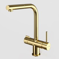 Смеситель для кухни с фильтром для питьевой воды A8977, Золото