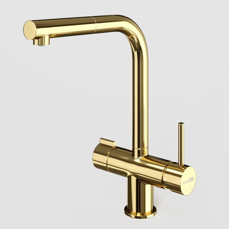 Смеситель для кухни с фильтром для питьевой воды A8977, Золото