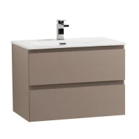 Тумба с раковиной BelBagno Kraft 60 подвесная, матовая бежевая, раковина bb-8099-60