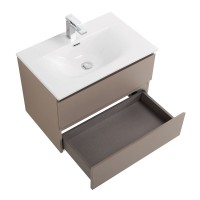 Тумба с раковиной BelBagno Kraft 60 подвесная, матовая бежевая, раковина bb-8099-60