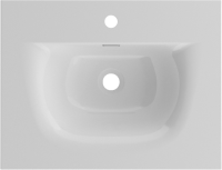 Тумба с раковиной BelBagno Kraft 60 подвесная, матовая бежевая, раковина bb-8099-60