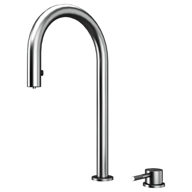 Смеситель для кухни Paulmark Estetica Es218006-BS брашированная сталь