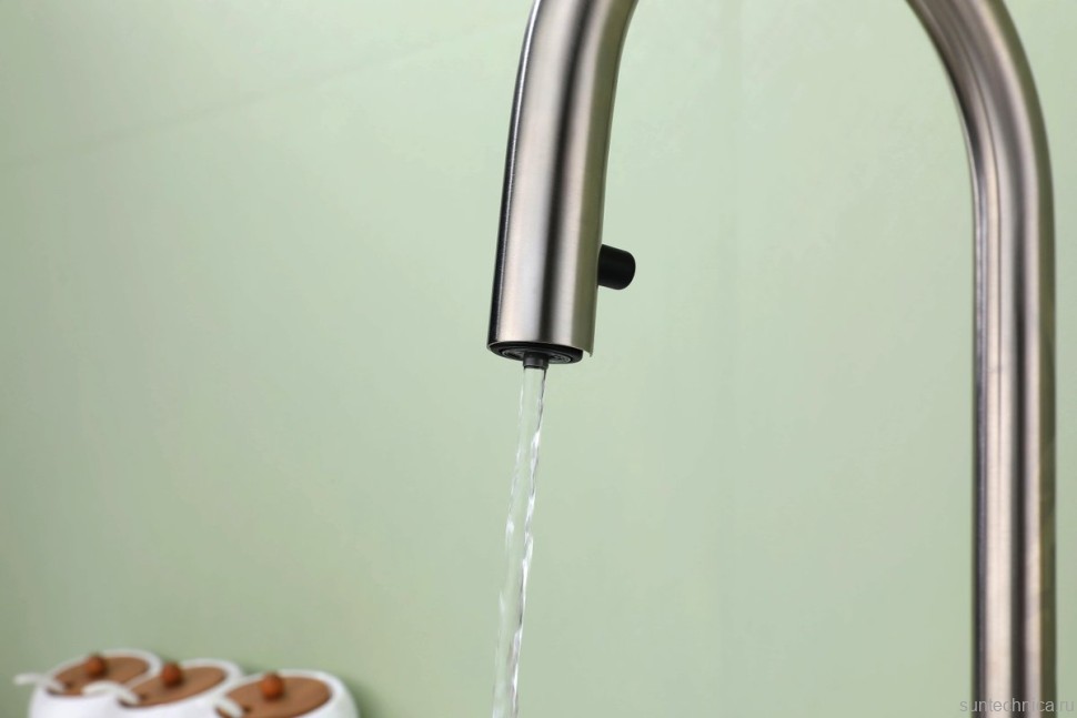 Смеситель для кухни Paulmark Estetica Es218006-BS брашированная сталь