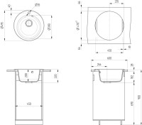 Мойка кухонная Ulgran U-405 -307 терракотовая Мойка кухонная Ulgran U-405 -307 терракотовая