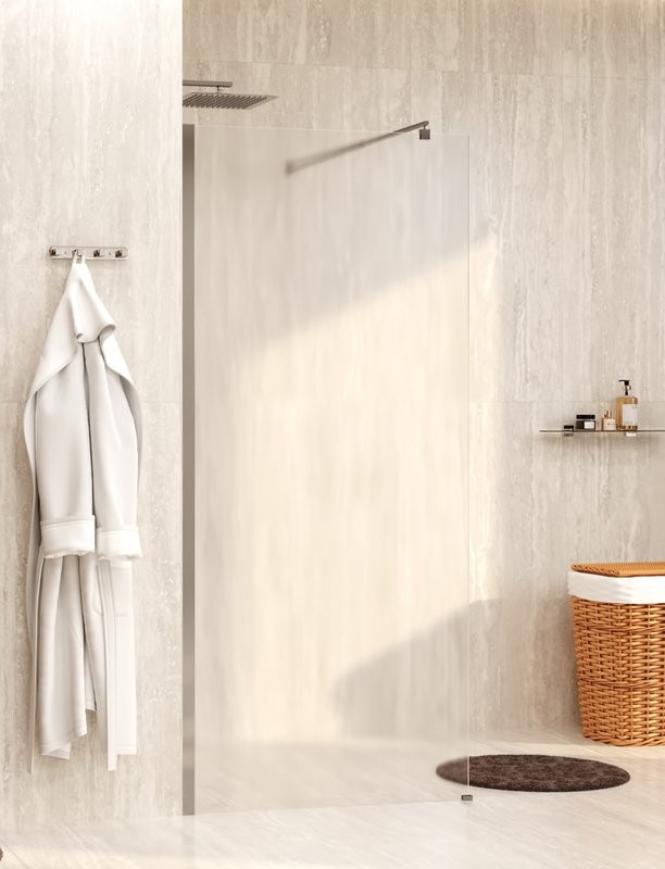 Душевая перегородка Wasserkraft Rur 30W 120 см, профиль никель, стекло текстурное