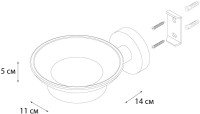 Мыльница Fixsen Comfort Gold FX-87008 золото сатин