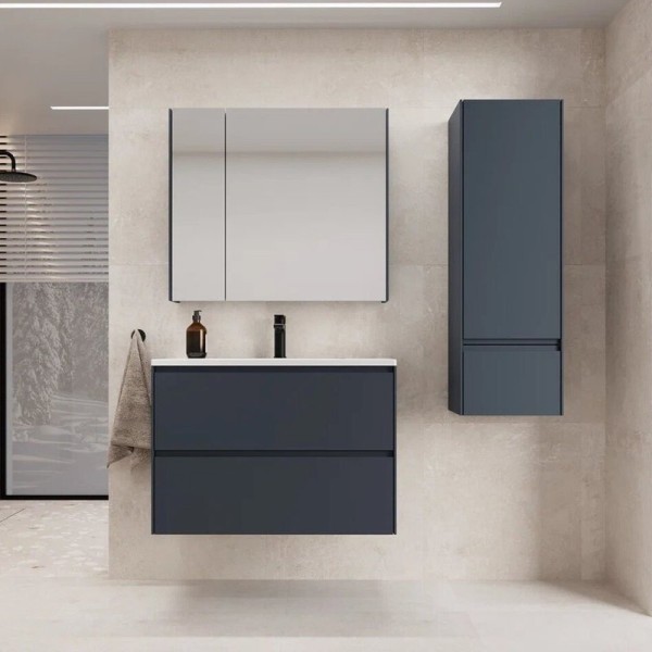 Мебель для ванной комнаты Style Line Лима Plus 90 подвесная, эмаль, графит