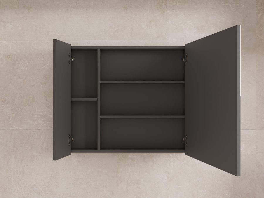 Мебель для ванной комнаты Style Line Лима Plus 90 подвесная, эмаль, графит