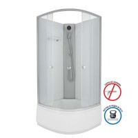 Душевая кабина Niagara Eco E80/40/MT/BK 80х80 см, без крыши