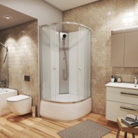 Душевая кабина Niagara Eco E80/40/MT/BK 80х80 см, без крыши