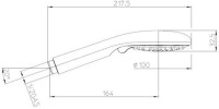Душевая лейка Bossini Syncronia B00805.030 100 мм, 3 режима, хром