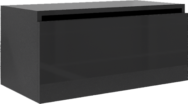 Тумба Armadi Art Flat Valessi Uno-S 80 антрацит глянец
