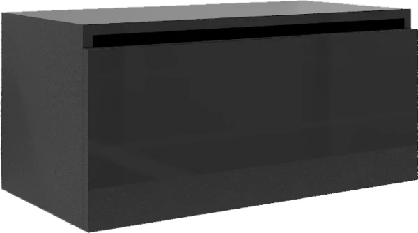 Тумба Armadi Art Flat Valessi Uno-S 80 антрацит глянец
