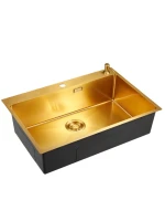 Мойка кухонная Emar PVD A EMB-125A PVD Nano Golden Мойка кухонная Emar PVD A EMB-125A PVD Nano Golden