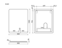 Мебель для ванной комнаты Sancos Snob R 1.0 80 bianco
