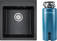 Комплект Мойка Paulmark Kante 45 PM104651-BL черная + Измельчитель Intenso Комплект Мойка Paulmark Kante 45 PM104651-BL черная + Измельчитель Intenso