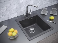 Комплект Мойка Paulmark Kante 45 PM104651-BL черная + Измельчитель Intenso Комплект Мойка Paulmark Kante 45 PM104651-BL черная + Измельчитель Intenso