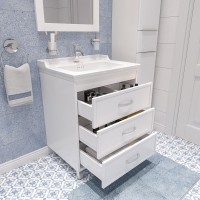 Тумба с раковиной STWORKI Хальмстад 65 белая
