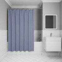 Штора для ванной IDDIS Base BD03P24i11 240х200, серая