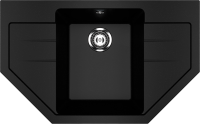 Мойка кухонная Ulgran U-609 -344 ультра-черная Мойка кухонная Ulgran U-609 -344 ультра-черная
