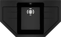 Мойка кухонная Ulgran U-609 -344 ультра-черная Мойка кухонная Ulgran U-609 -344 ультра-черная