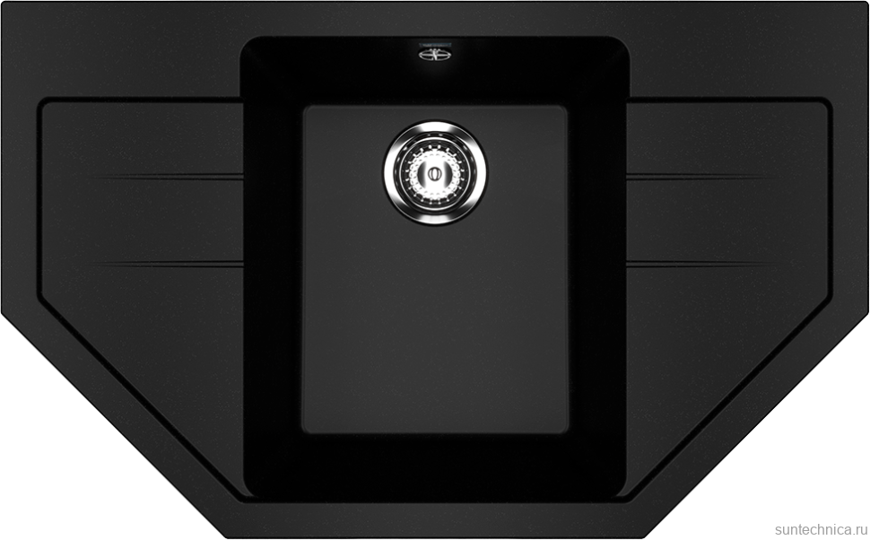 Мойка кухонная Ulgran U-609 -344 ультра-черная