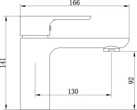 Смеситель для раковины beWash Tiere BVMM1BS357 черный