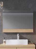 Зеркало Ravak Formy 80 дуб, с полкой