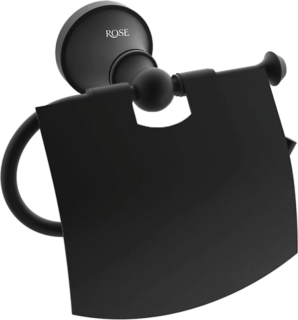 Держатель туалетной бумаги Rose RG1905H черный