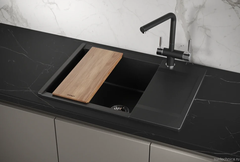 Мойка кухонная Granula Estetica 7003, шварц