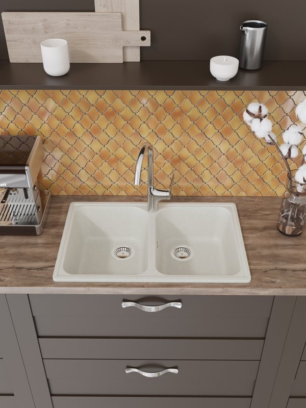 Мойка кухонная Domaci Болонья М-260-001 белая