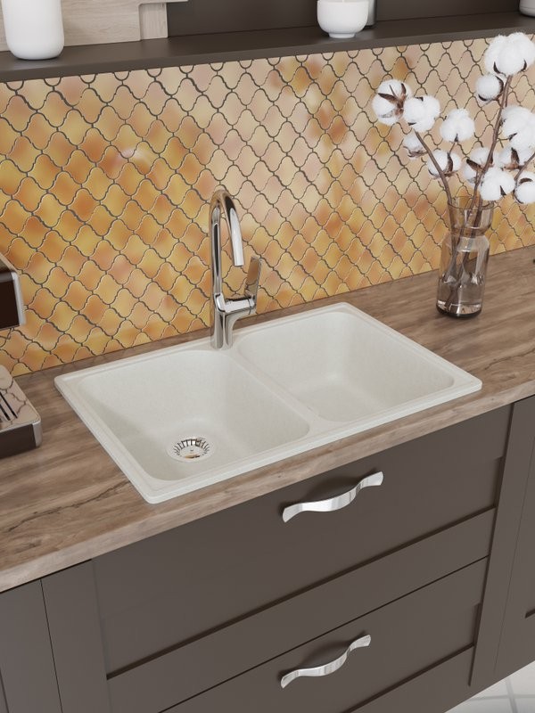 Мойка кухонная Domaci Болонья М-260-001 белая