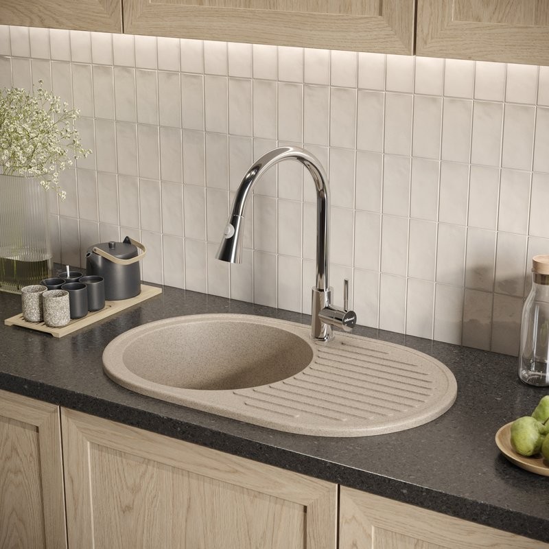 Мойка кухонная Domaci Болонья М-11-004 песочная