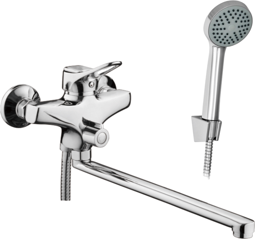 Смеситель с длинным изливом для ванны D-lin 601 D147601 хром