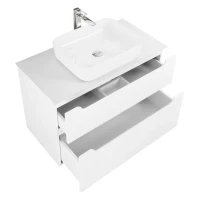 Тумба с раковиной BelBagno Etna 100 2 ящика, со столешницей, bianco lucido